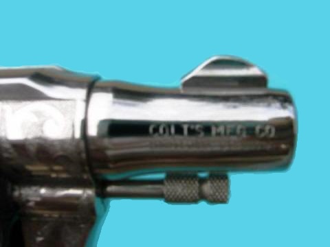 Right side view of the barrel showing the Colt's Mfg. Co. marking